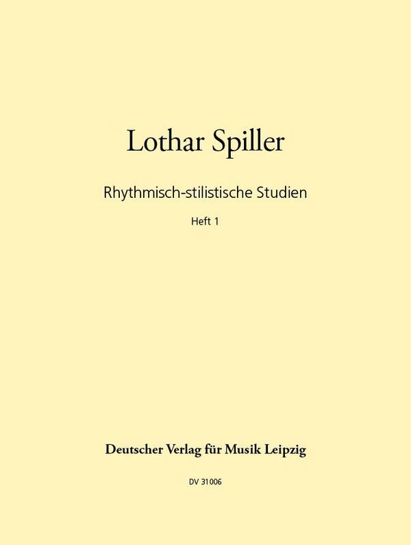 Cover: 9790200415056 | Rhythmisch-stilistische Studien Band 1 für Baß (Baßgitarre) Studio...