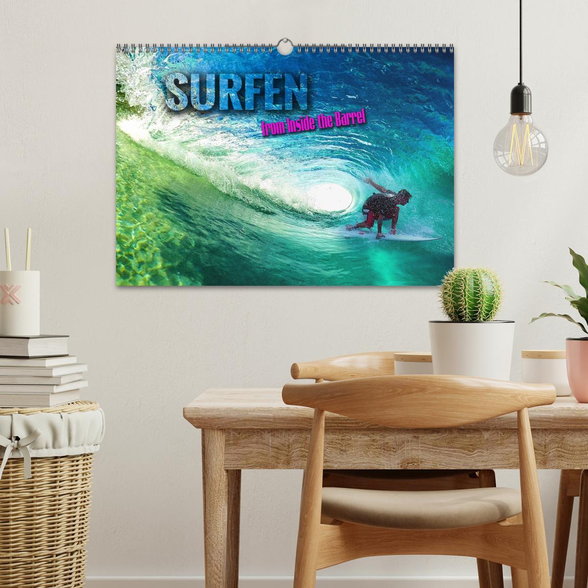 Bild: 9783383921179 | Surfen - from Inside the Barrel (Wandkalender 2025 DIN A3 quer),...