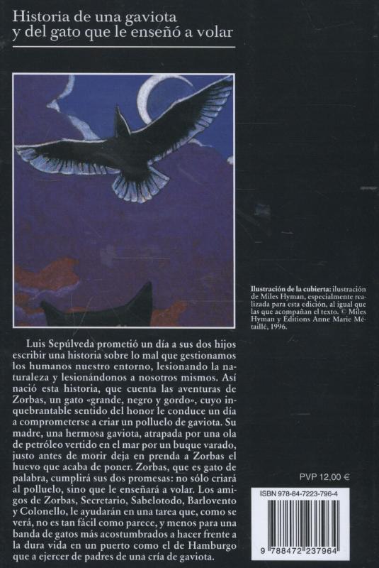 Rückseite: 9788472237964 | Historia de una gaviota y del gato que le endeno a volar | Sepulveda