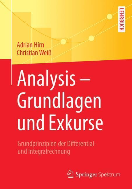 Cover: 9783662555378 | Analysis - Grundlagen und Exkurse | Christian Weiß (u. a.) | Buch