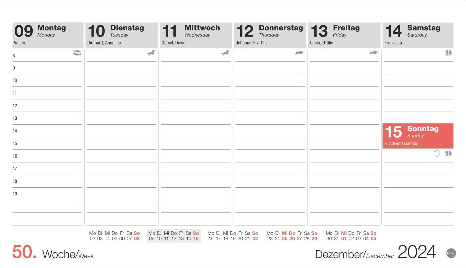 Bild: 9783756407620 | Schreibtischkalender Österreich klein 2025 | Heye | Kalender | 61 S.