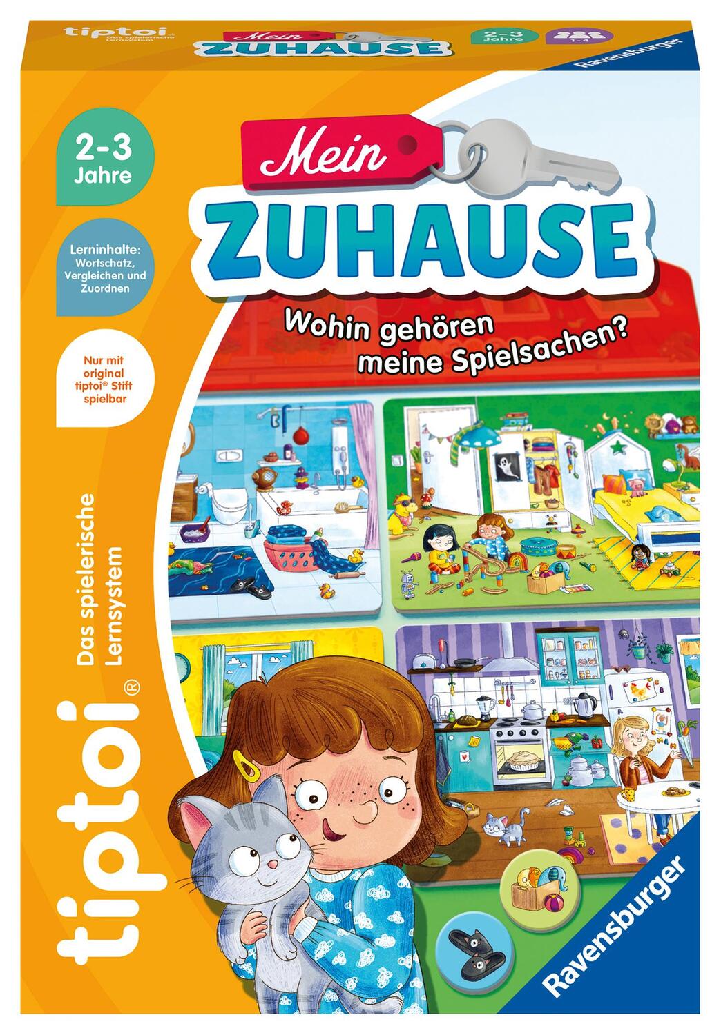 Cover: 4005556001965 | Ravensburger tiptoi Spiel 00196 - Mein Zuhause, Lernspiel zum...