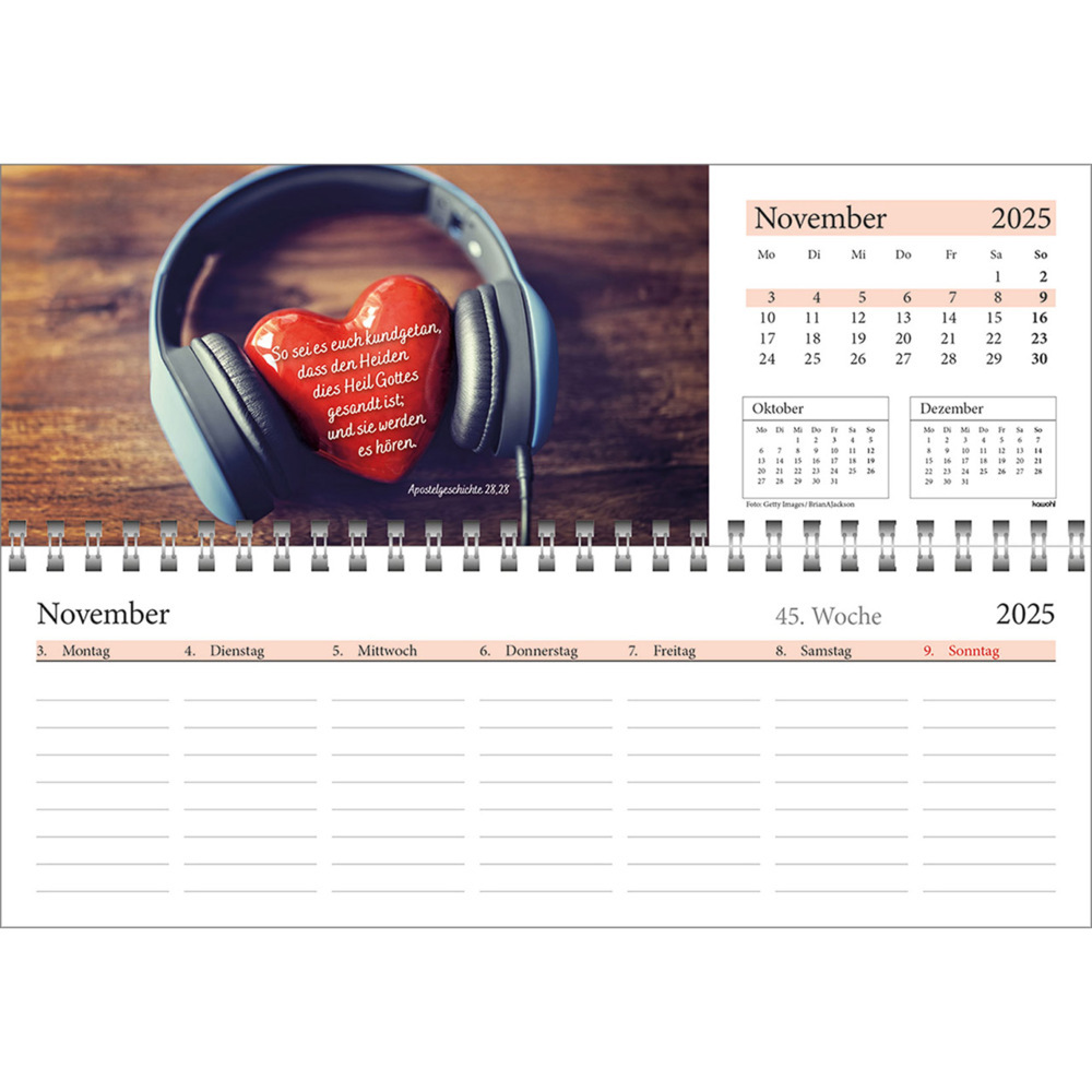 Bild: 9783754825457 | In deine Hand leg ich den Tag 2025 | Wochen-Tischkalender | Kalender