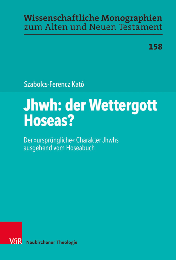 Cover: 9783788734022 | Jhwh: der Wettergott Hoseas? | Szabolcs-Ferencz Kató | Buch