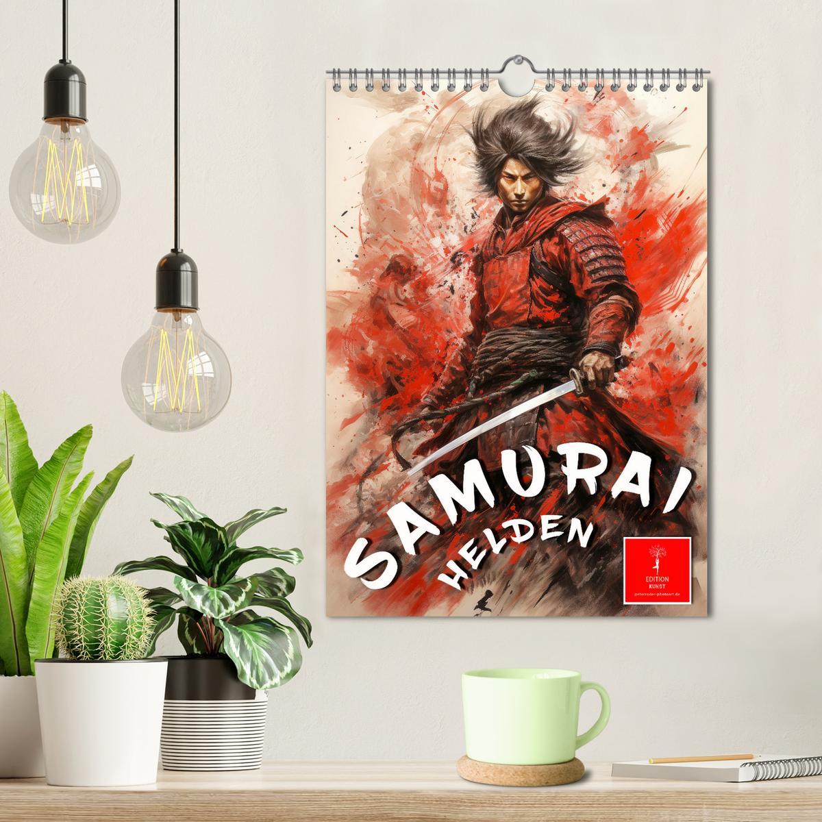 Bild: 9783435844326 | Samurai Helden (Wandkalender 2025 DIN A4 hoch), CALVENDO...