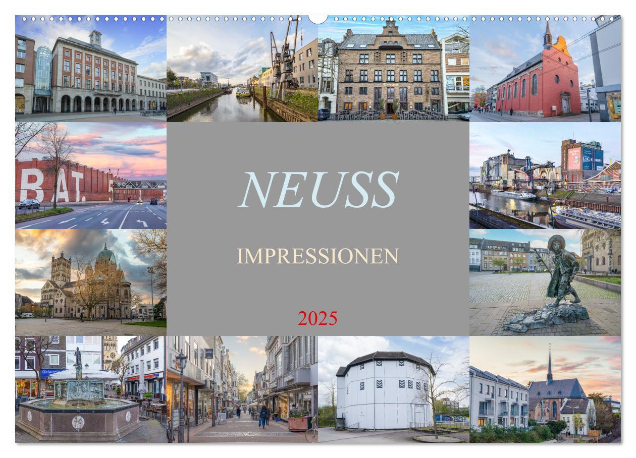 Cover: 9783383830952 | Neuss Impressionen (Wandkalender 2025 DIN A2 quer), CALVENDO...