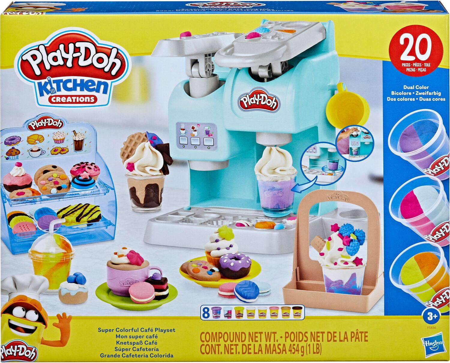 Cover: 5010994129460 | Hasbro F58365L0 - Play-Doh Kitchen, Knetspaß Café mit 20...