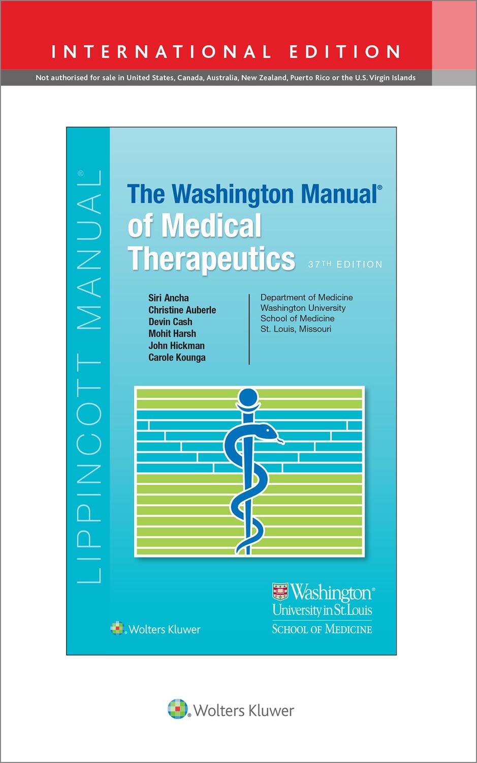 Cover: 9781975198497 | The Washington Manual of Medical Therapeutics | Siri Ancha (u. a.)