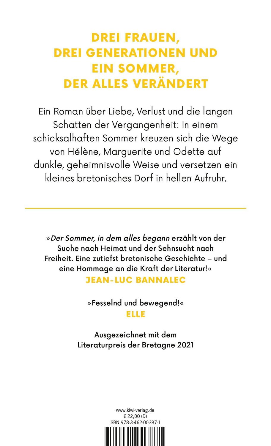 Rückseite: 9783462003871 | Der Sommer, in dem alles begann | Claire Léost | Buch | 235 S. | 2024