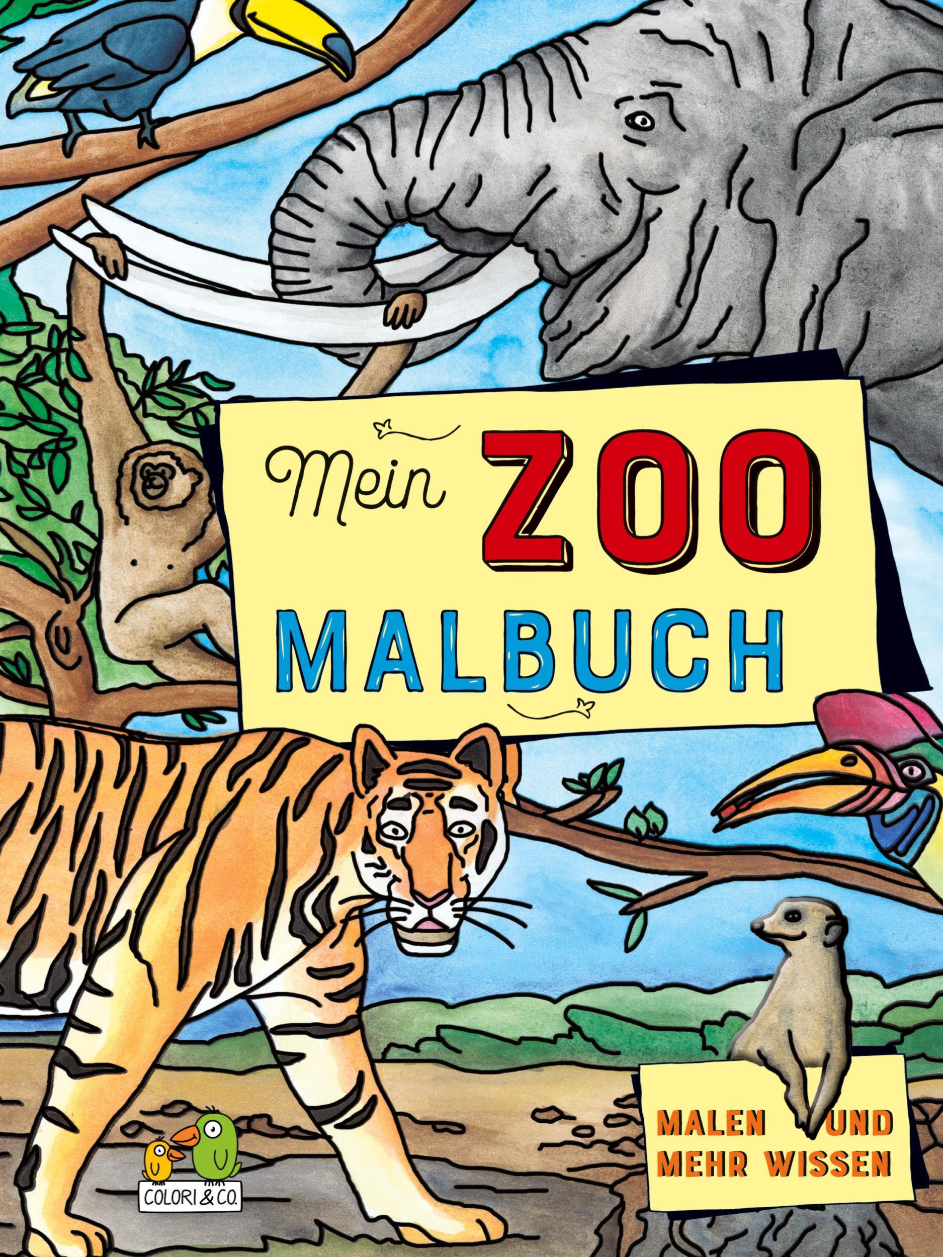 Cover: 9783947239030 | Mein Zoo Malbuch | Malen und mehr wissen | Colori &amp; Co. | Taschenbuch