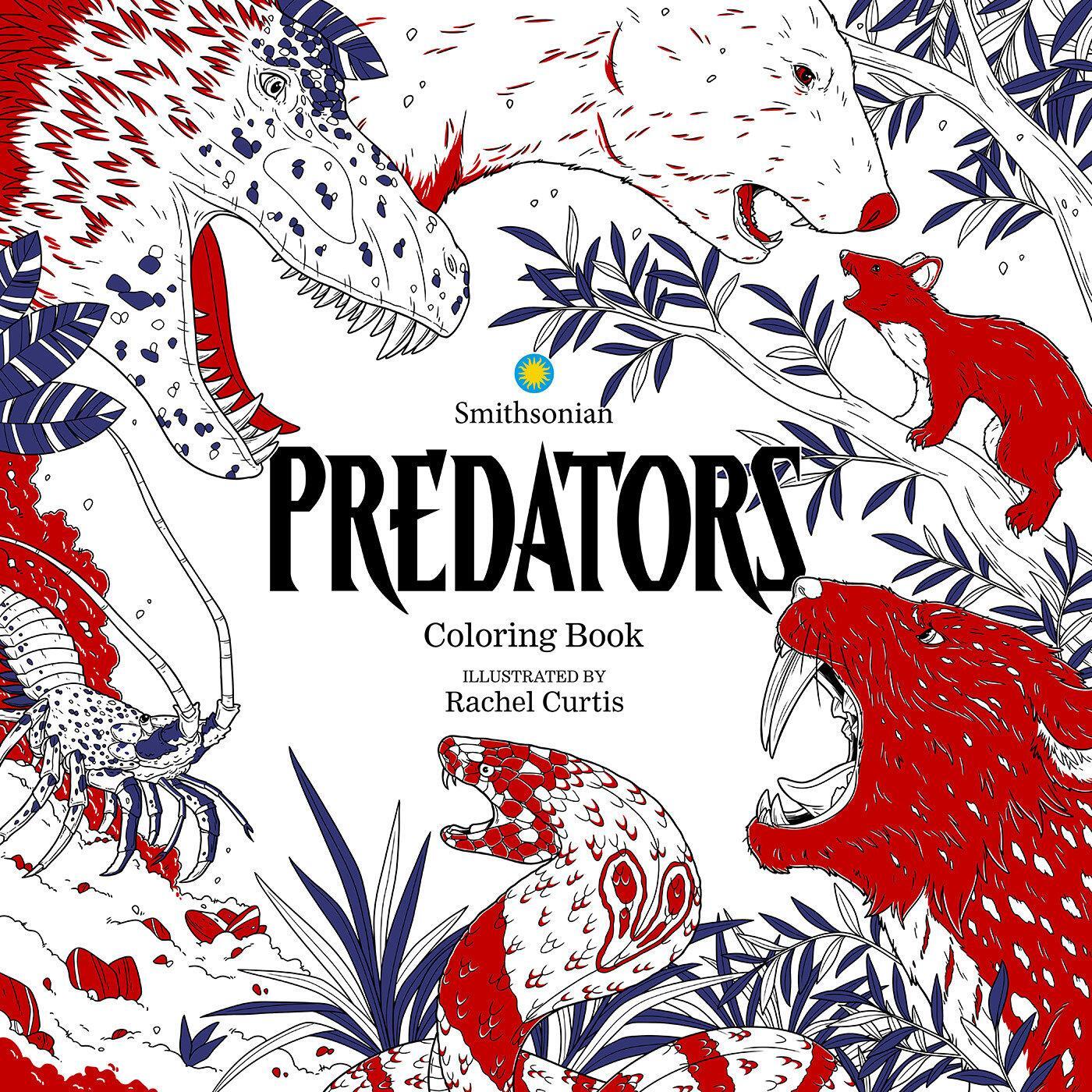 Cover: 9781684059188 | Predators: A Smithsonian Coloring Book | Smithsonian Institution