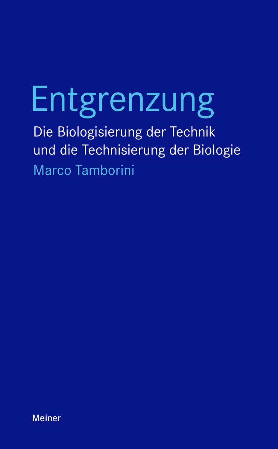 Cover: 9783787342549 | Entgrenzung | Marco Tamborini | Taschenbuch | Blaue Reihe | 208 S.