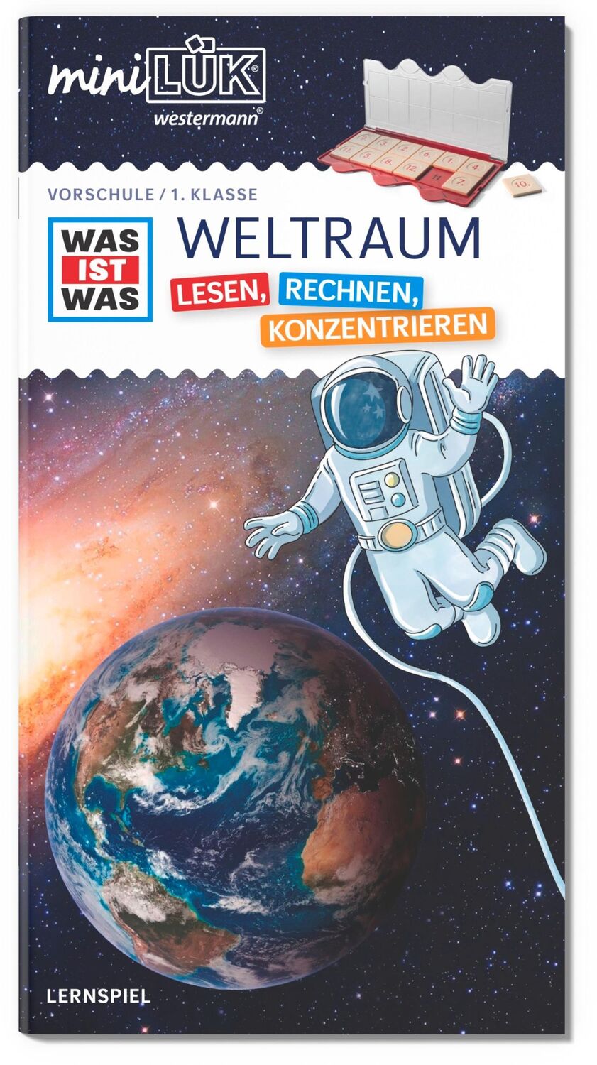 Cover: 9783072448314 | miniLÜK. Kindergarten/ Vorschule: WAS IST WAS WELTRAUM - Lesen,...