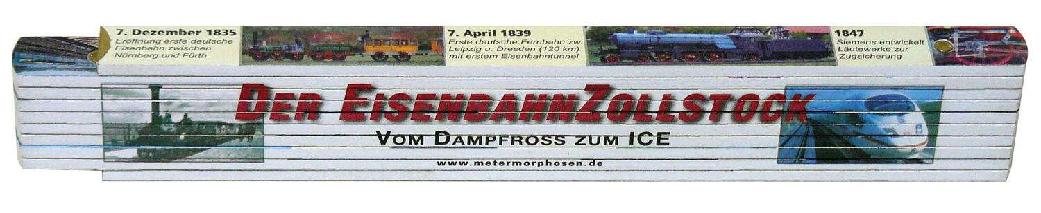 Cover: 9783934657489 | Vom Dampfross zum ICE | Der Eisenbahn-Zollstock | Stück | Deutsch