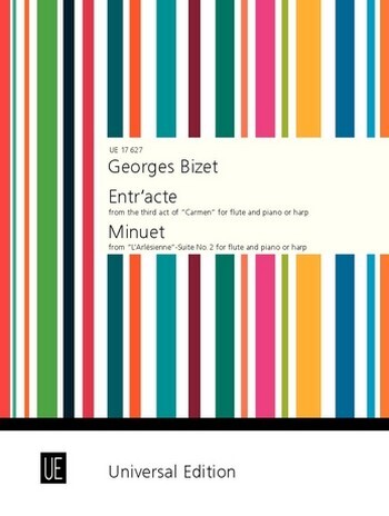 Cover: 9790008040153 | Entr'acte | für Flöte und Klavier (Harfe). | Georges Bizet | Buch