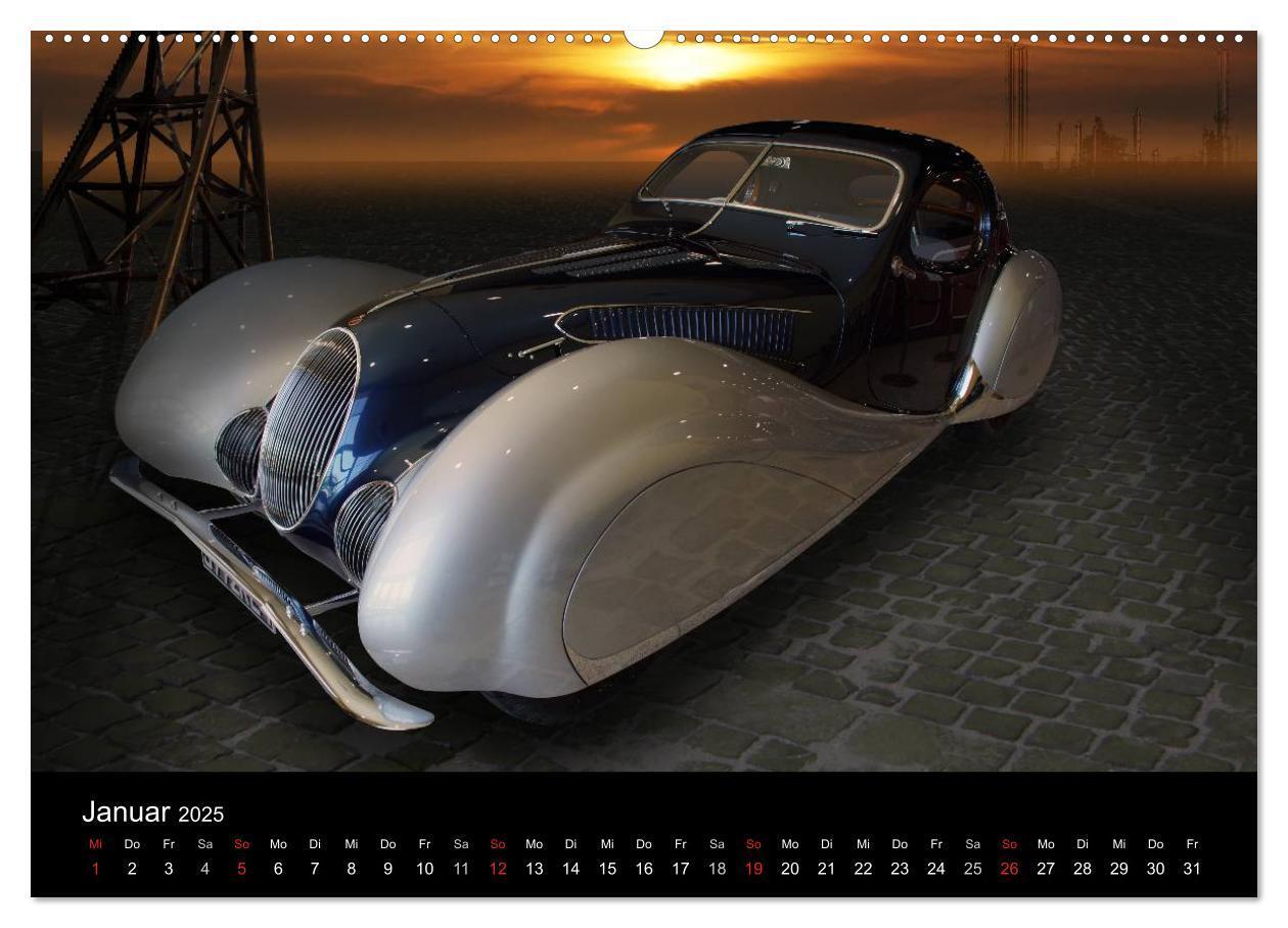 Bild: 9783435610471 | Oldtimer-Kunst (Wandkalender 2025 DIN A2 quer), CALVENDO...