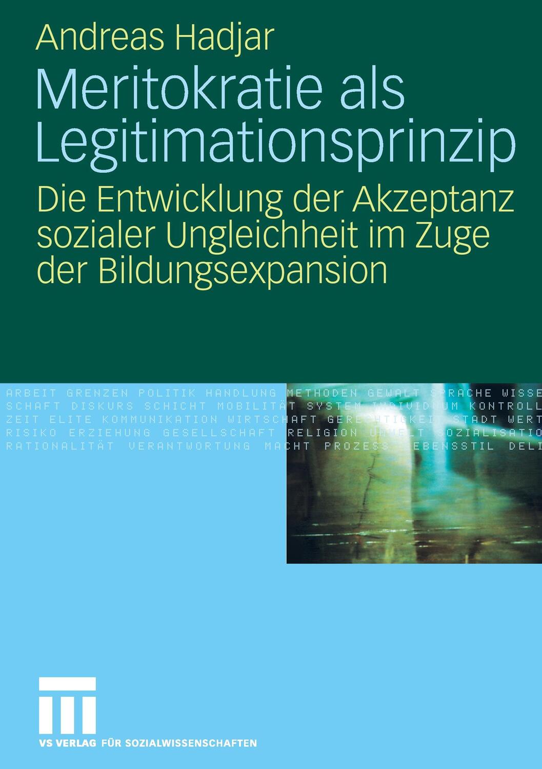 Cover: 9783531156293 | Meritokratie als Legitimationsprinzip | Andreas Hadjar | Taschenbuch