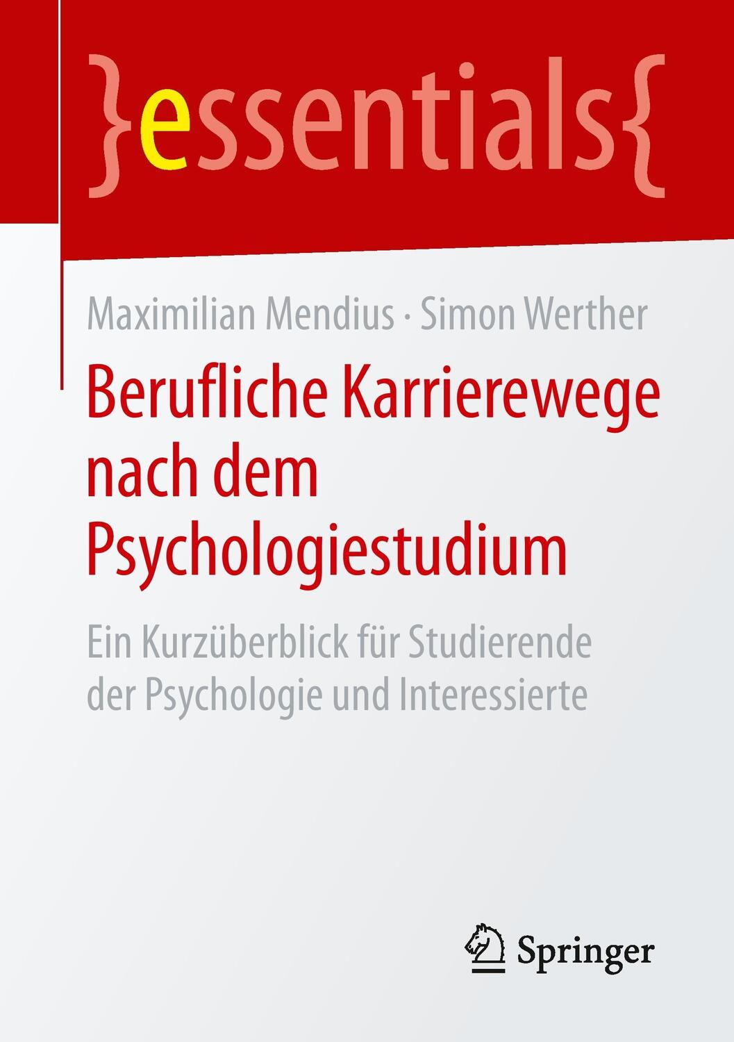 Cover: 9783658088569 | Berufliche Karrierewege nach dem Psychologiestudium | Werther (u. a.)