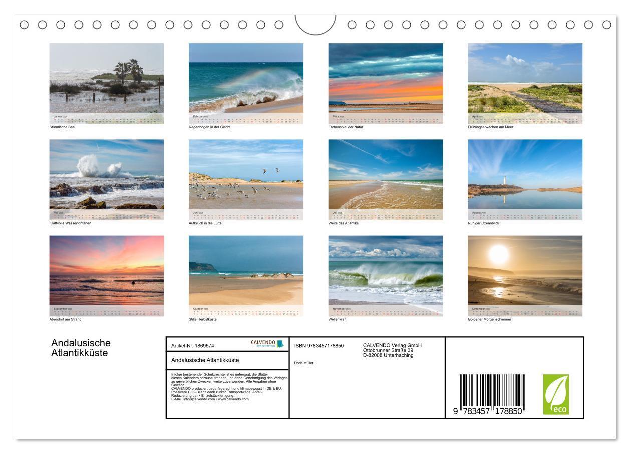 Bild: 9783457178850 | Andalusische Atlantikküste (Wandkalender 2025 DIN A4 quer),...