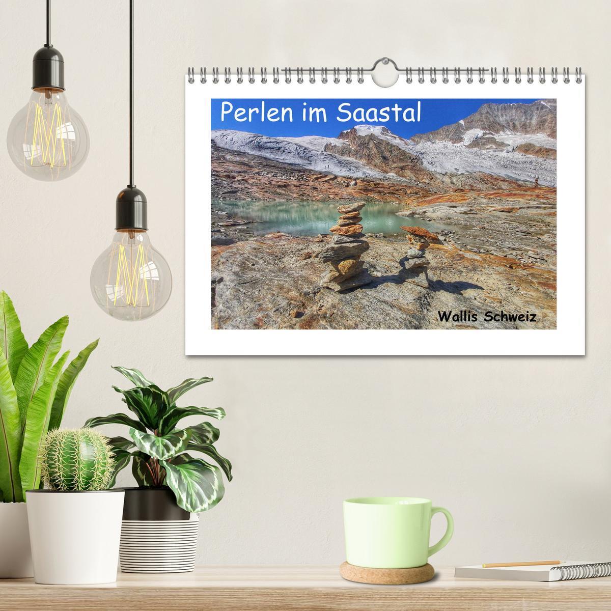 Bild: 9783435200351 | Perlen im Saastal Wallis Schweiz (Wandkalender 2025 DIN A4 quer),...