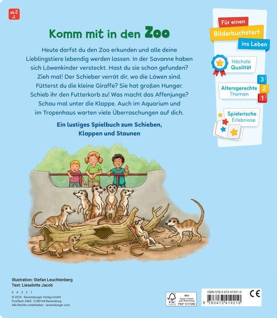 Bild: 9783473419210 | Mein großes Spielbuch - Zoo | Lieselotte Jacob | Buch | 12 S. | 2024