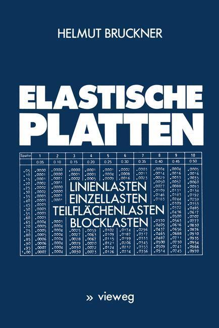 Cover: 9783528086565 | Elastische Platten | Helmut Bruckner | Taschenbuch | Paperback | 1977