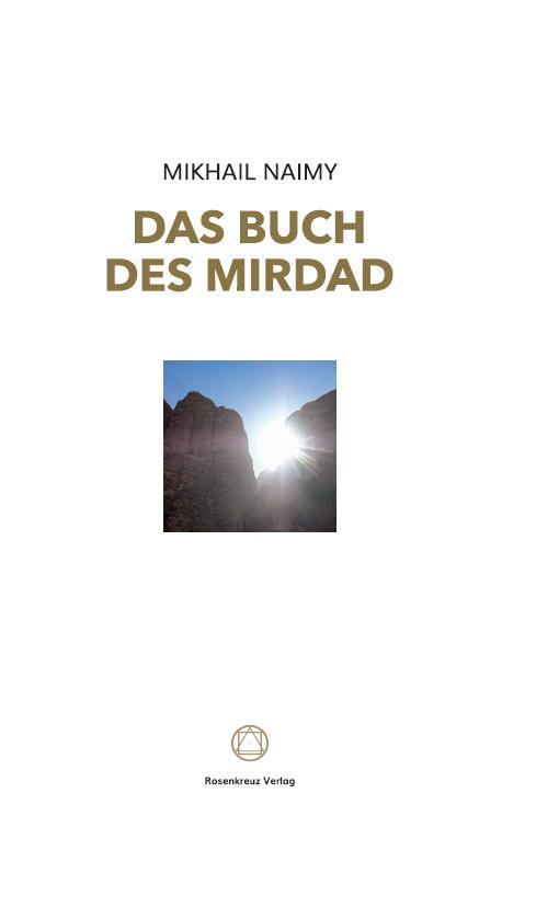 Cover: 9783945115183 | Das Buch des Mirdad | Mikhail Naimy | Buch | Deutsch | 2022