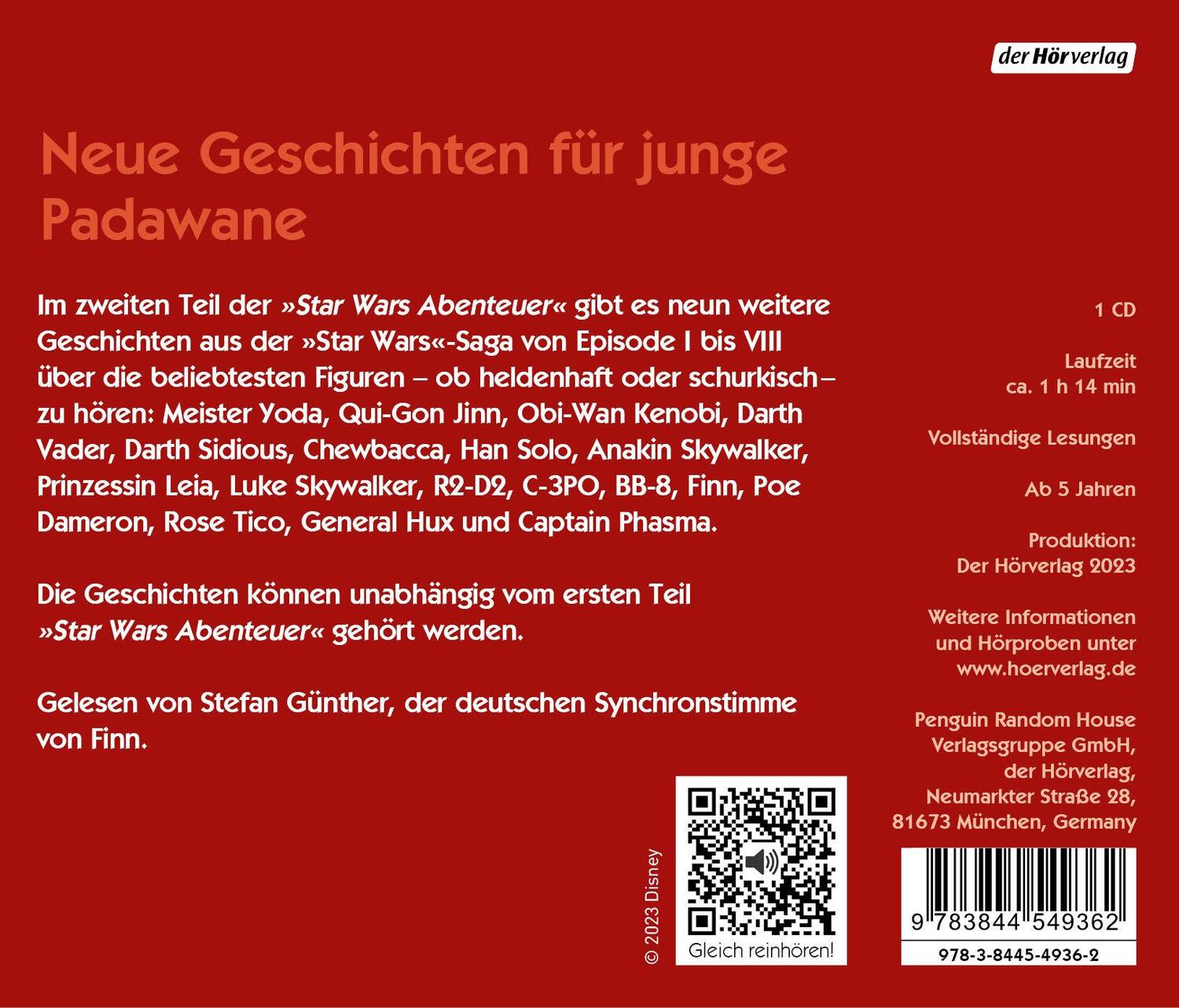 Bild: 9783844549362 | Star Wars Abenteuer 2 | Andreas Kasprzak | Audio-CD | 1 CD | Deutsch
