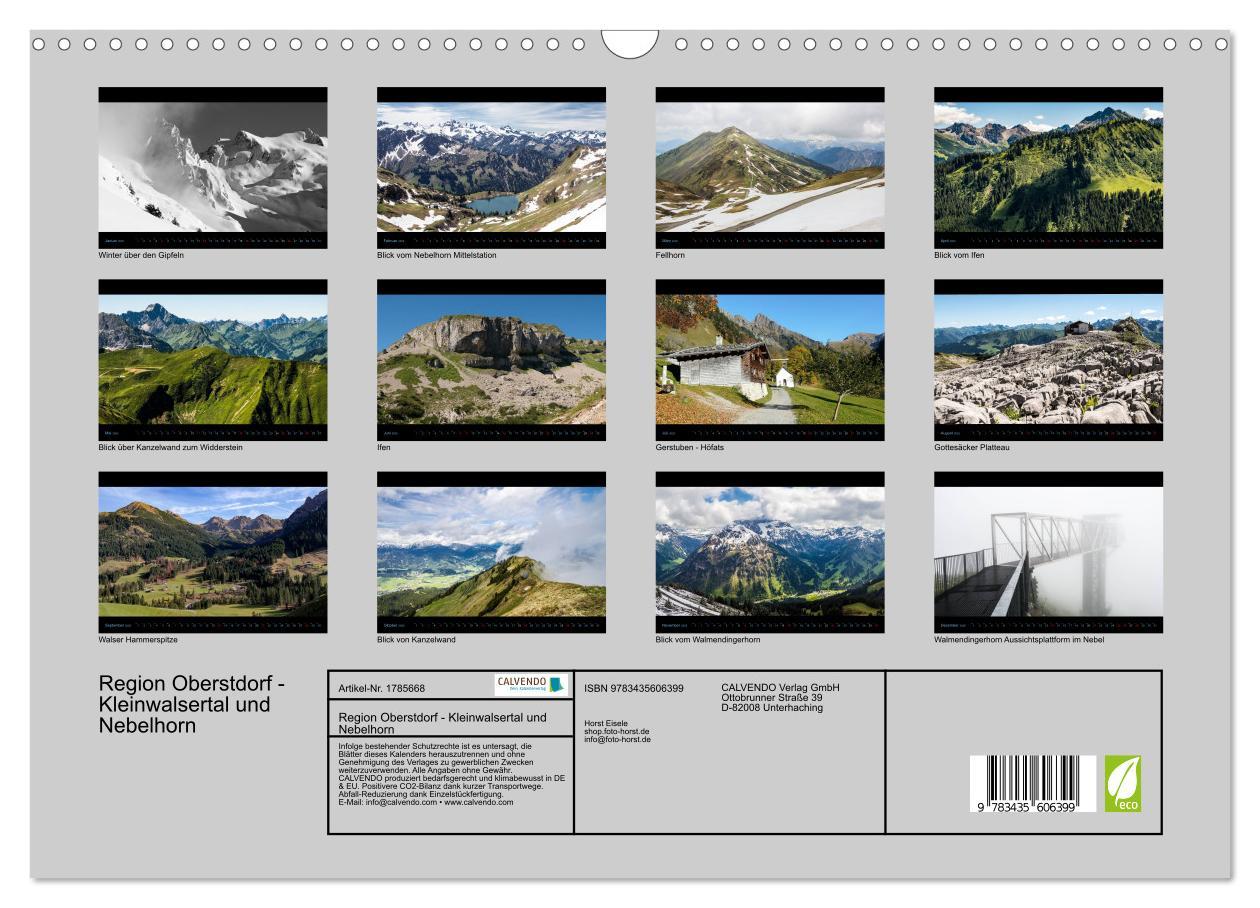 Bild: 9783435606399 | Region Oberstdorf - Kleinwalsertal und Nebelhorn (Wandkalender 2025...