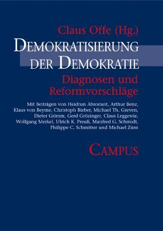 Cover: 9783593372860 | Demokratisierung der Demokratie | Diagnosen und Reformvorschläge