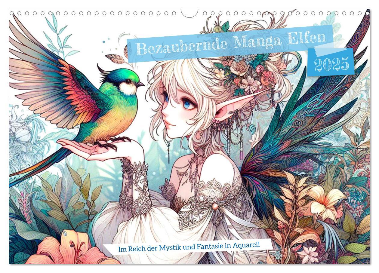 Cover: 9783435515912 | Bezaubernde Manga Elfen (Wandkalender 2025 DIN A3 quer), CALVENDO...