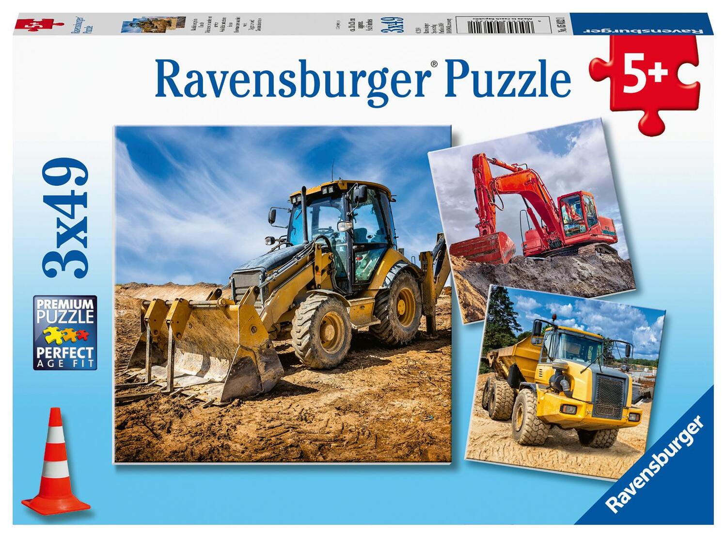 Cover: 4005556050321 | Ravensburger Kinderpuzzle - 05032 Baufahrzeuge im Einsatz - Puzzle...