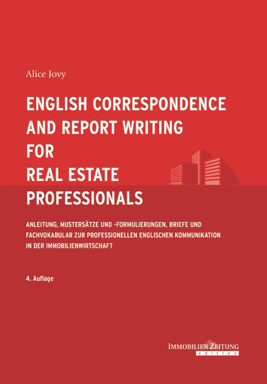 Cover: 9783940219473 | English Correspondence and Report Writing for Real Estate...