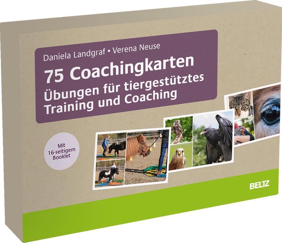 Cover: 4019172300371 | 75 Coachingkarten Übungen für tiergestütztes Training und Coaching