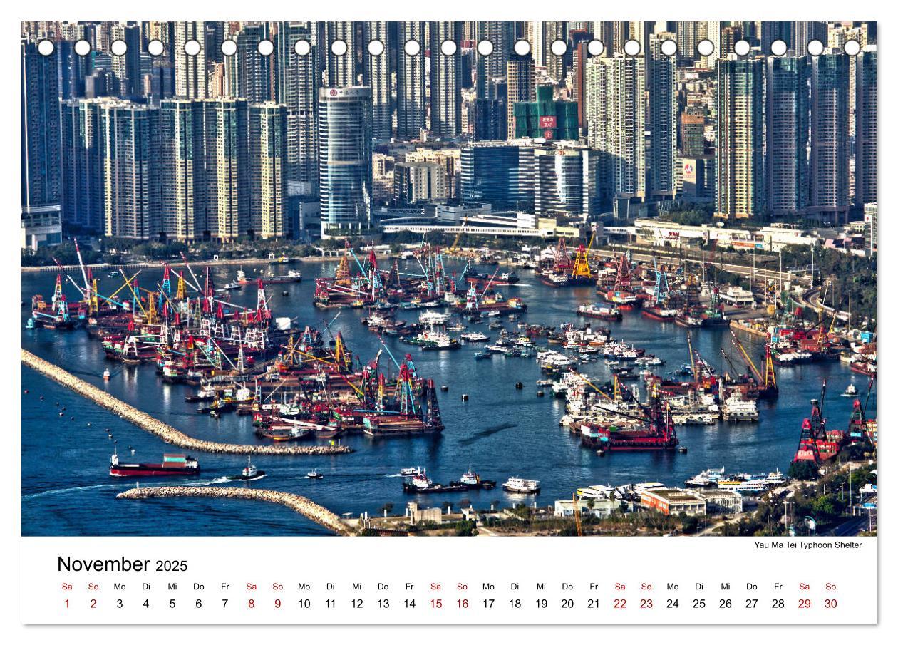 Bild: 9783435161447 | Megacity Hong Kong (Tischkalender 2025 DIN A5 quer), CALVENDO...