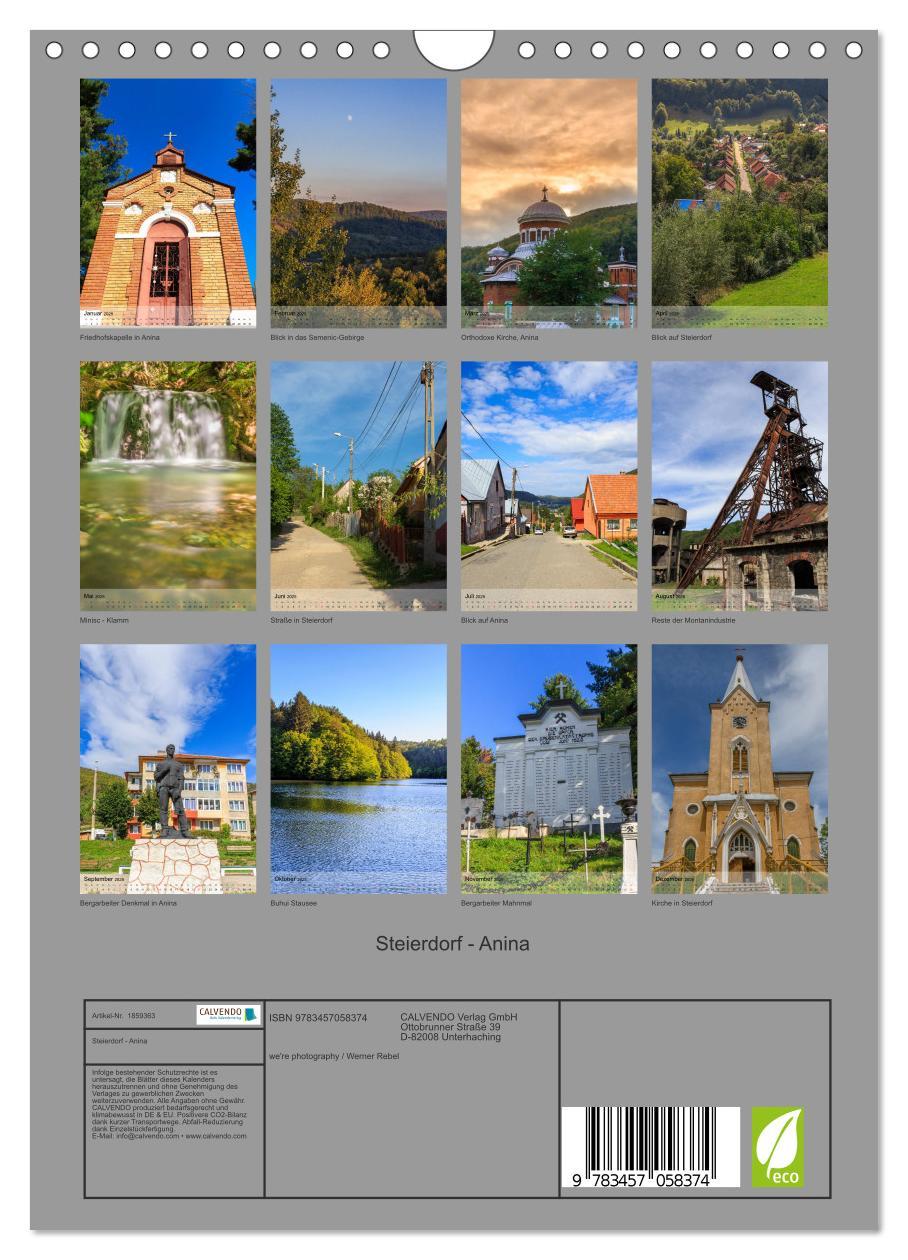 Bild: 9783457058374 | Steierdorf - Anina (Wandkalender 2025 DIN A4 hoch), CALVENDO...