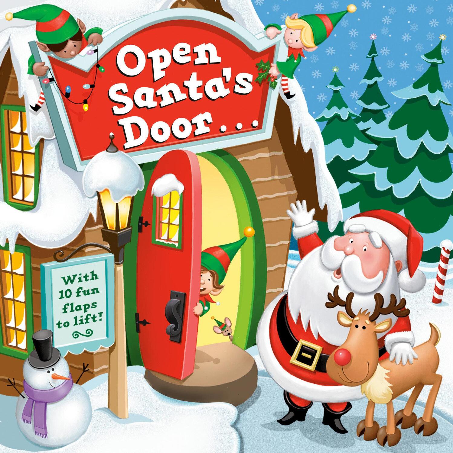 Cover: 9780593179017 | Open Santa's Door: A Christmas Lift-The-Flap Book | Santoro | Buch