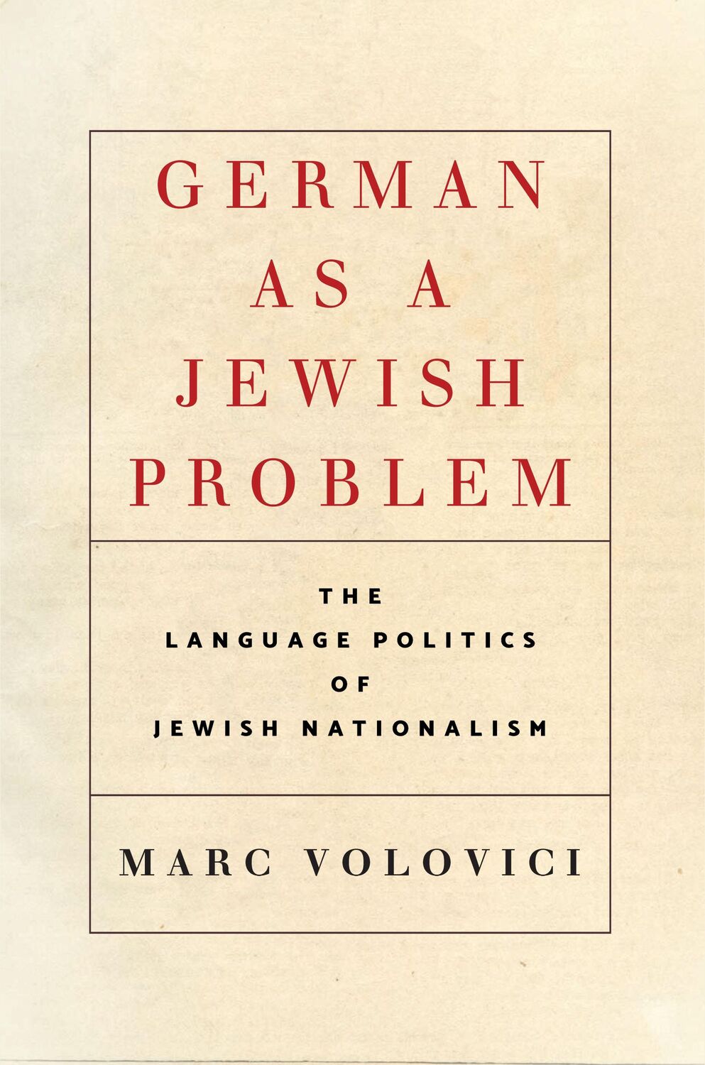 Cover: 9781503612303 | German as a Jewish Problem | Marc Volovici | Buch | Gebunden | 2020