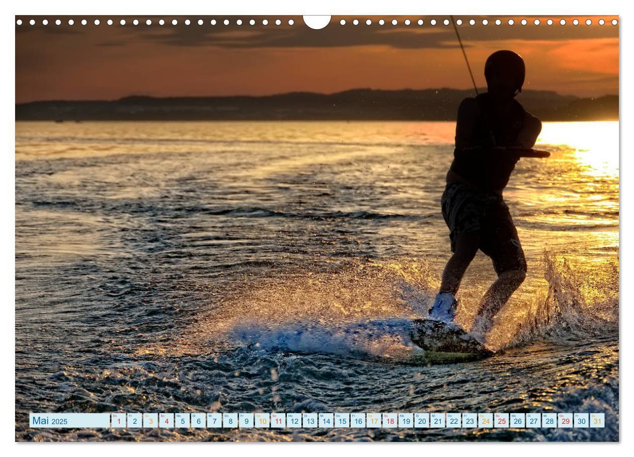 Bild: 9783435368723 | Wakeboarden (Wandkalender 2025 DIN A3 quer), CALVENDO Monatskalender