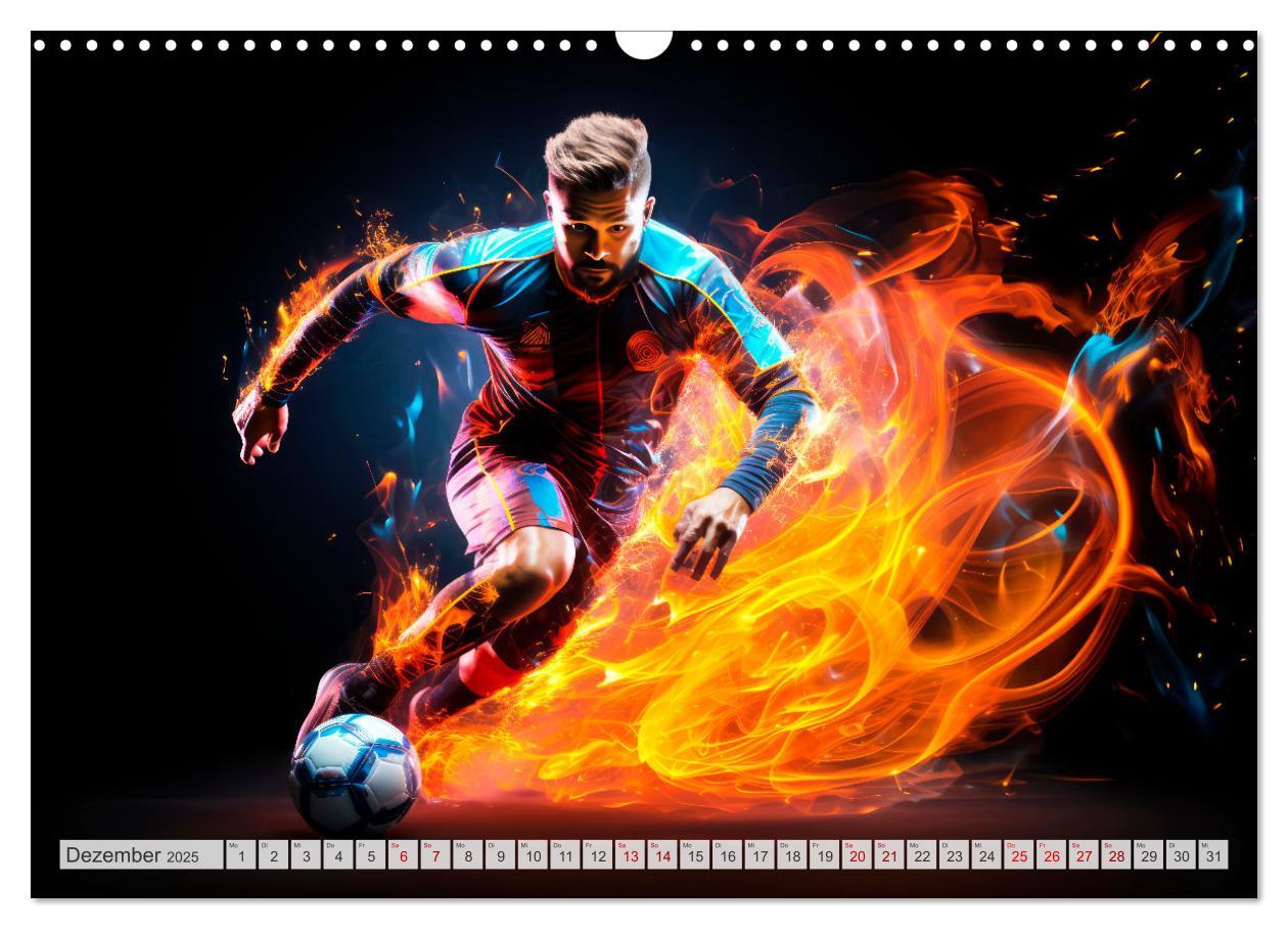 Bild: 9783383852183 | FUßBALLFIEBER Dynamische Szenen (Wandkalender 2025 DIN A3 quer),...