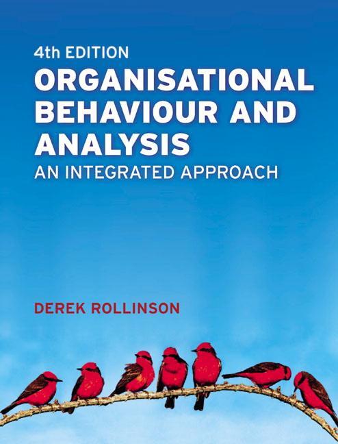 Cover: 9780273711148 | Organisational Behaviour and Analysis | An Integrated Approach | Buch