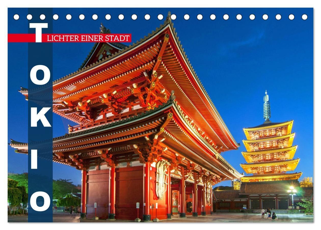 Cover: 9783675624528 | Tokio: Lichter einer Stadt (Tischkalender 2024 DIN A5 quer),...