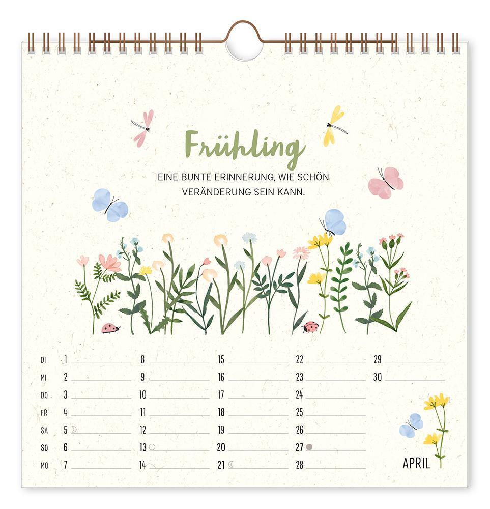 Bild: 9783986361242 | Wandkalender quadratisch 2025 Bee happy | Wandkalender | Original