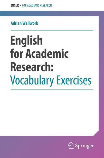 Cover: 9781461442677 | English for Academic Research: Vocabulary Exercises | Adrian Wallwork