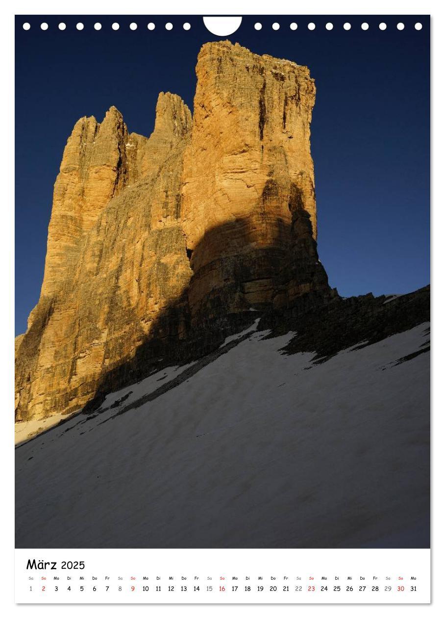 Bild: 9783457046791 | Die Dolomiten um Südtirol (Wandkalender 2025 DIN A4 hoch), CALVENDO...