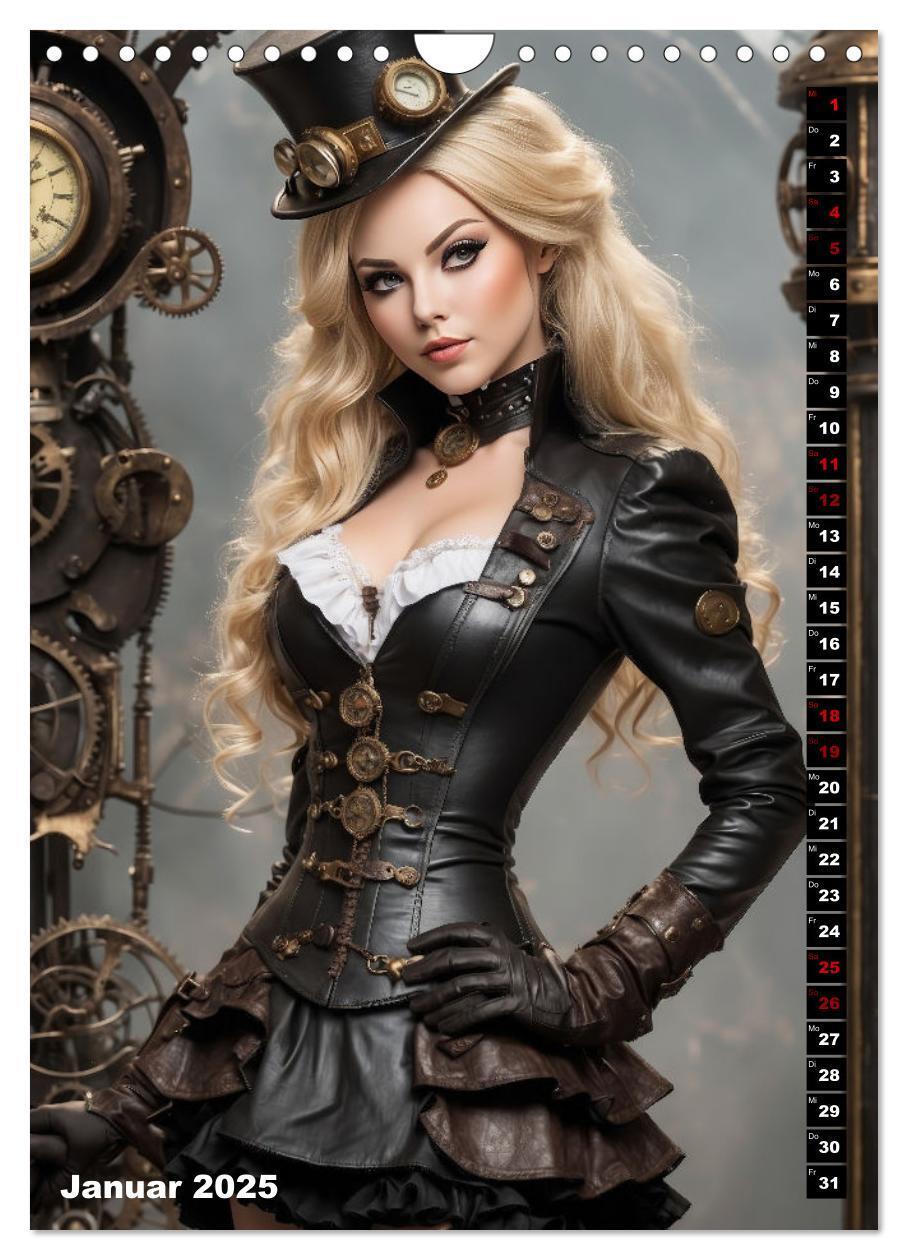 Bild: 9783435843992 | Steampunk Divas (Wandkalender 2025 DIN A4 hoch), CALVENDO...