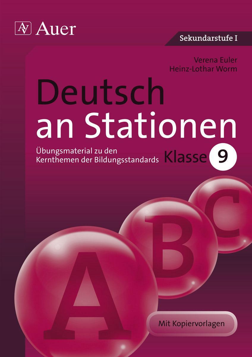 Cover: 9783403068815 | Deutsch an Stationen 9 | Verena Euler (u. a.) | Broschüre | Deutsch