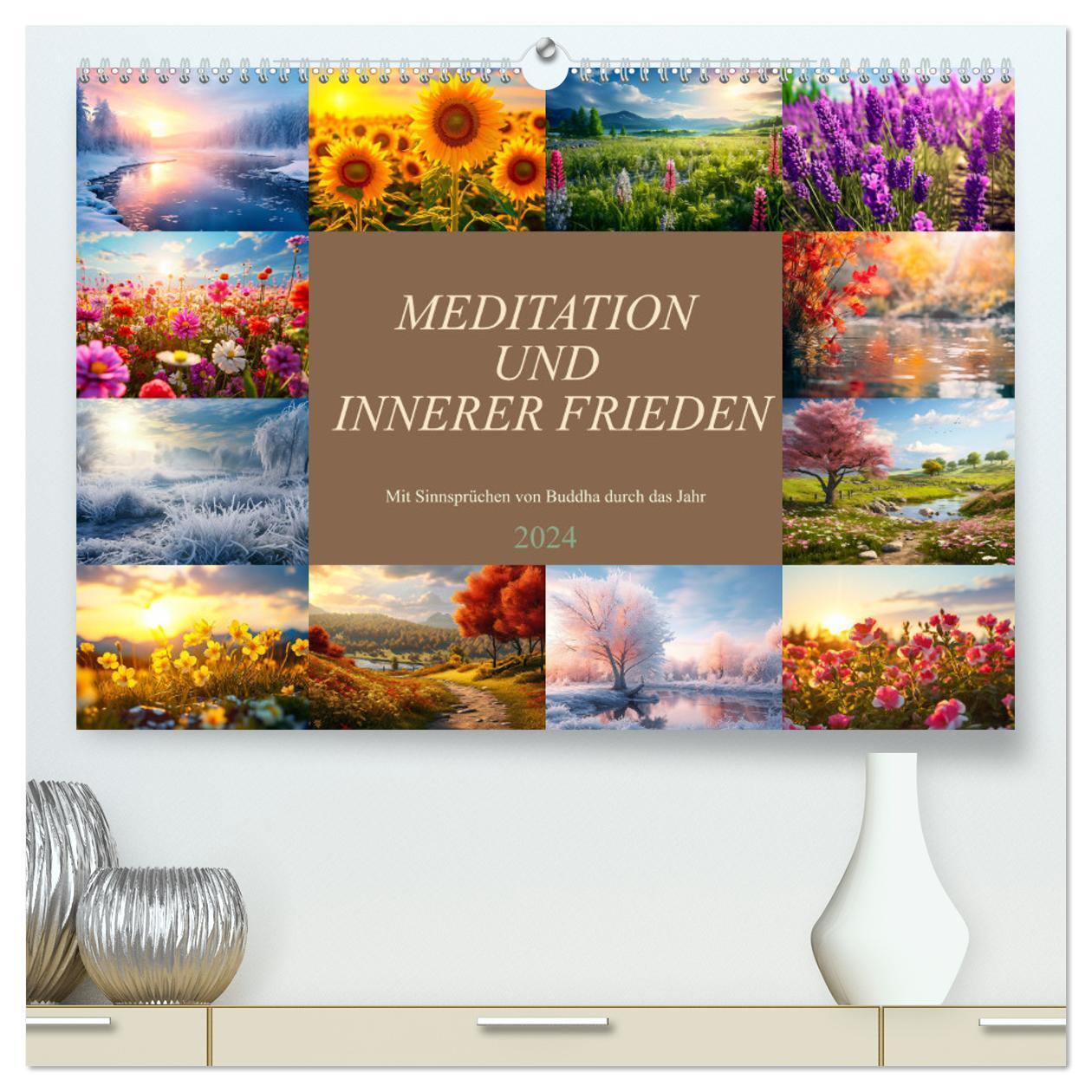 Cover: 9783383716423 | Meditation und innerer Frieden (hochwertiger Premium Wandkalender...