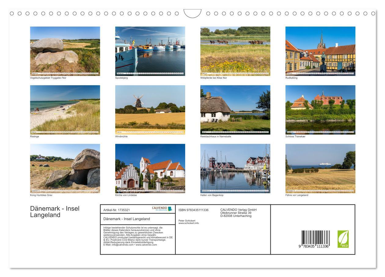 Bild: 9783435111336 | Dänemark - Insel Langeland (Wandkalender 2025 DIN A3 quer),...