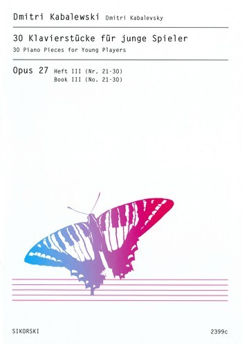 Cover: 9790003034669 | 30 Klavierstücke für junge Klavierspieler op.27 Band 3 (Nr.21-30)